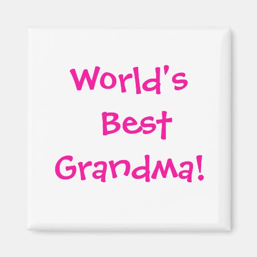 Das beste Oma der Welt! Magnet (Vorne)