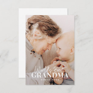 Das beste Oma der Welt seit 20XX Einfaches Chic-Fo Dankeskarte