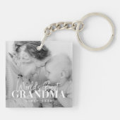 Das beste Oma der Welt seit 20XX Einfaches Chic-Fo Schlüsselanhänger (Rückseite)