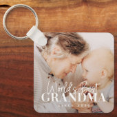 Das beste Oma der Welt seit 20XX Einfaches Chic-Fo Schlüsselanhänger (Vorderseite)