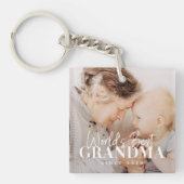 Das beste Oma der Welt seit 20XX Einfaches Chic-Fo Schlüsselanhänger (Vorderseite)