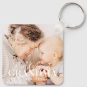 Das beste Oma der Welt seit 20XX Einfaches Chic-Fo Schlüsselanhänger (Rückseite)