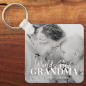 Das beste Oma der Welt seit 20XX Einfaches Chic-Fo Schlüsselanhänger (Vorderseite)