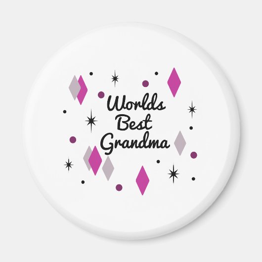 Das beste Oma des Mitteljahrhunderts Magnet (Vorne)