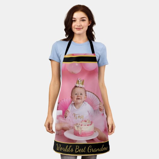 Das beste Oma-Foto der Welt Schürze (Getragen)