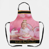 Das beste Oma-Foto der Welt Schürze (Vorderseite)