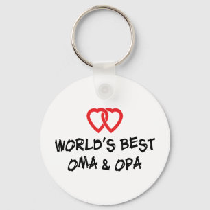 Das beste Oma u. das Opa der Welt Schlüsselanhänger