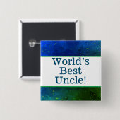 Das beste Onkel-Button der Welt Button (Vorne & Hinten)