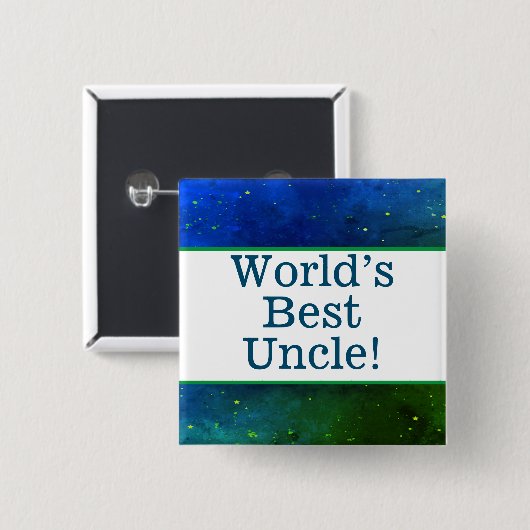 Das beste Onkel-Button der Welt Button (Vorne & Hinten)