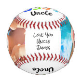 Das beste Onkel-Foto der Welt Baseball (Vorderseite)