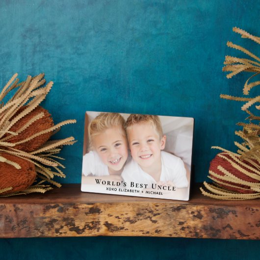 Das beste Onkel-Foto der Welt Fotoplatte (Seite)