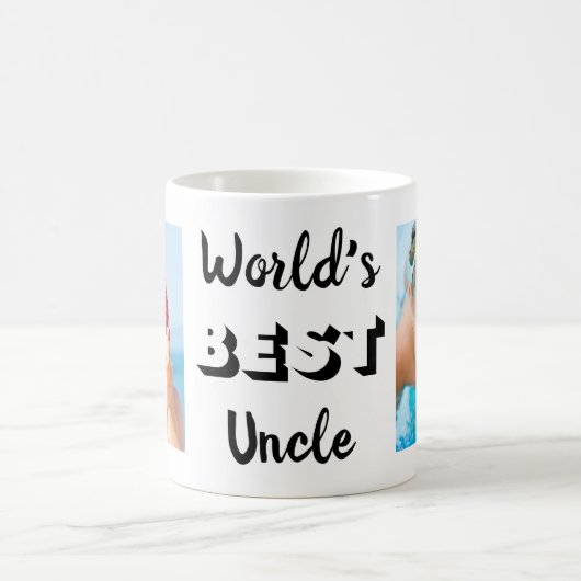 Das beste Onkel-Foto der Welt Kaffeetasse (Mittel)
