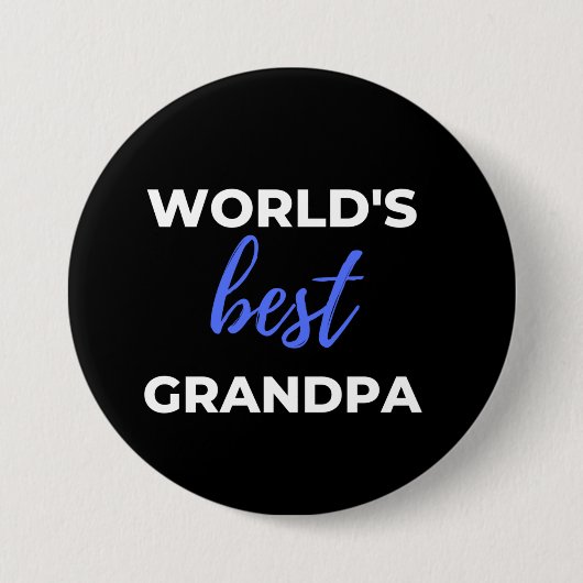 Das beste Opa der Welt Button (Vorderseite)