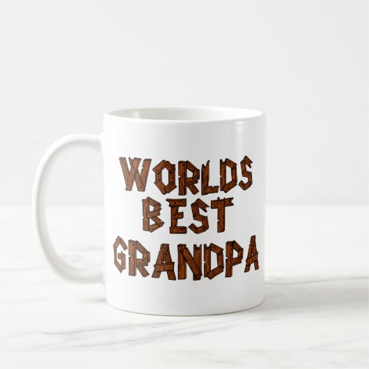 Das beste Opa der Welt Kaffeetasse (Links)