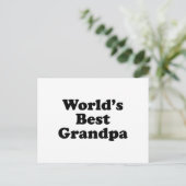 Das beste Opa der Welt Postkarte (Stehend Vorderseite)