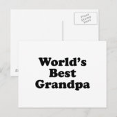 Das beste Opa der Welt Postkarte (Vorne/Hinten)