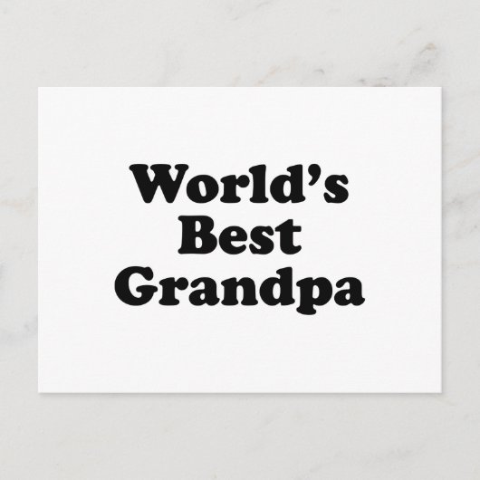 Das beste Opa der Welt Postkarte (Vorderseite)