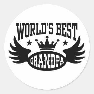 Das beste Opa der Welt Runder Aufkleber