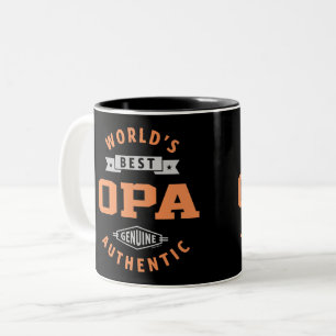 Das beste Opa der Welt Zweifarbige Tasse