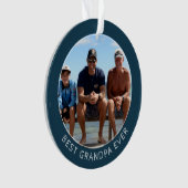 Das beste Opa-Foto der Welt Ornament (Vorderseite)