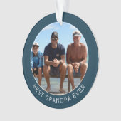 Das beste Opa-Foto der Welt Ornament (Vorderseite)