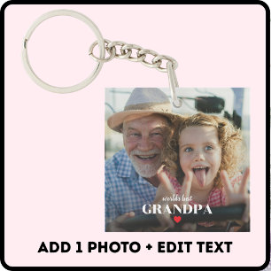 Das beste Opa-Foto-Geschenk für Opa Schlüsselanhänger