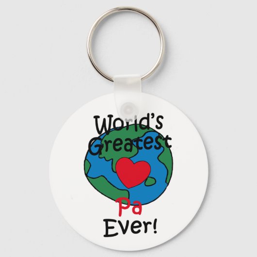 Das Beste Pa Heart der Welt Schlüsselanhänger (Vorderseite)