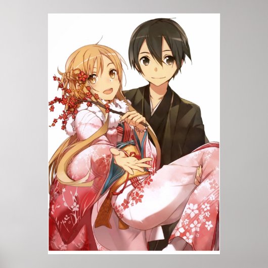Das beste Paar Kirito und Asuna zum Schwert Kunst Poster (Vorne)