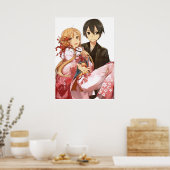 Das beste Paar Kirito und Asuna zum Schwert Kunst Poster (Küche)