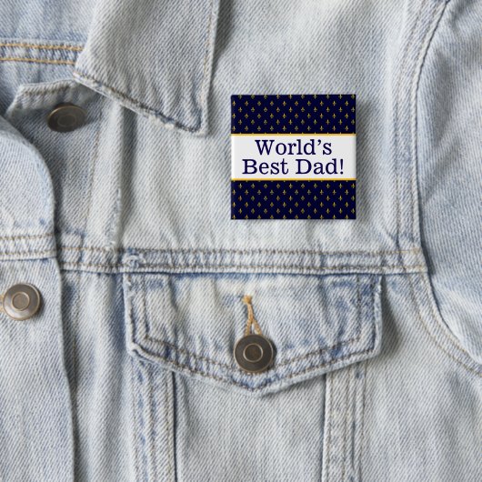 Das beste Papa-Button der Welt Button (Beispiel)