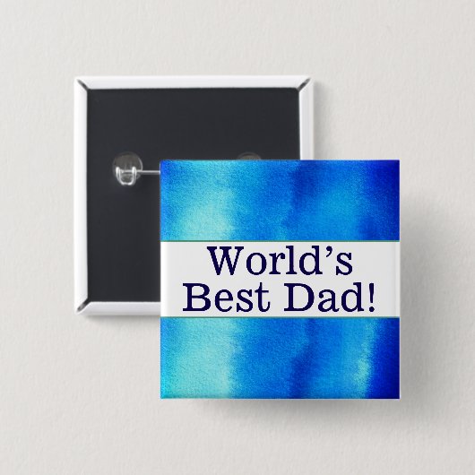 Das beste Papa-Button der Welt Button (Vorne & Hinten)