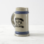 Das beste Papa der Welt Bierglas (Vorderseite Links)