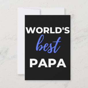 Das beste Papa der Welt Dankeskarte