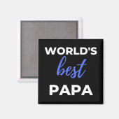 Das beste Papa der Welt Magnet (Vorderseite/Rückseite)