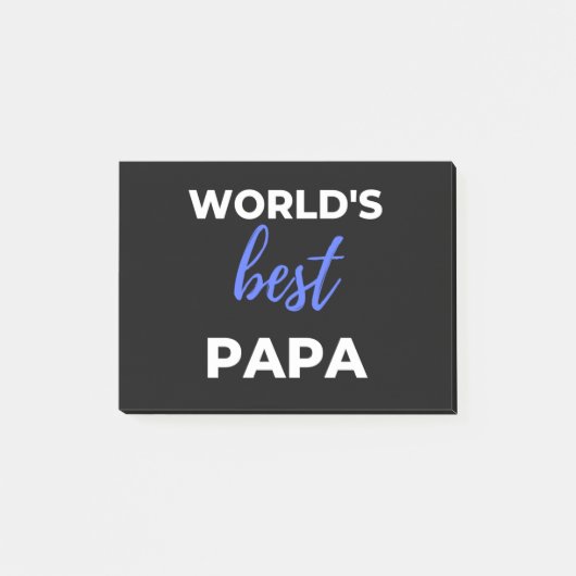 Das beste Papa der Welt Post-it Klebezettel (Vorderseite)