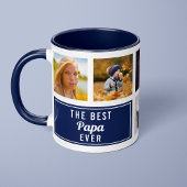 Das beste Papa-Navy-Collage-Foto Tasse
