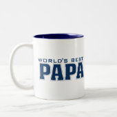 Das beste Papa-Zwei-Tone der Welt Zweifarbige Tasse (Links)