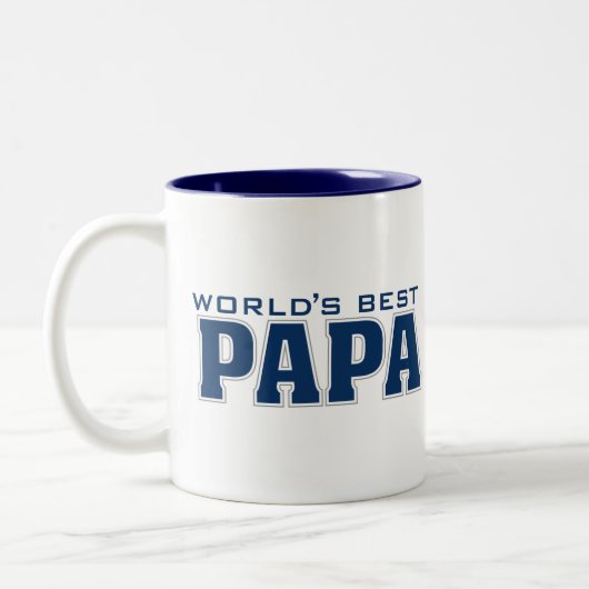 Das beste Papa-Zwei-Tone der Welt Zweifarbige Tasse (Links)