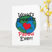 Das Beste Papaherz der Welt Karte (Gelbe Blume)