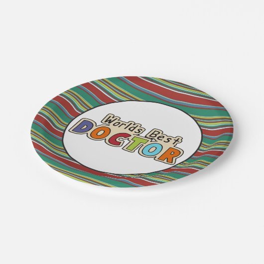 Das beste Party der Welt Pappteller (Schrägansicht)