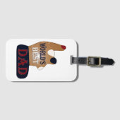 Das beste Patriotikum der Welt für den Vater Gepäckanhänger (Vorderseite (Horizontal))