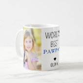 Das beste Pawpaw-Grandchild Name 2-Foto der Welt Kaffeetasse (Vorderseite Links)