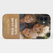 Das beste Personalisierte Foto der Welt für Vater Case-Mate iPhone Hülle (Rückseite (Horizontal))