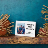 Das beste Personalisierte Großvater-Foto der Welt Fotoplatte (Seite)