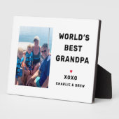 Das beste Personalisierte Großvater-Foto der Welt Fotoplatte (Seite)