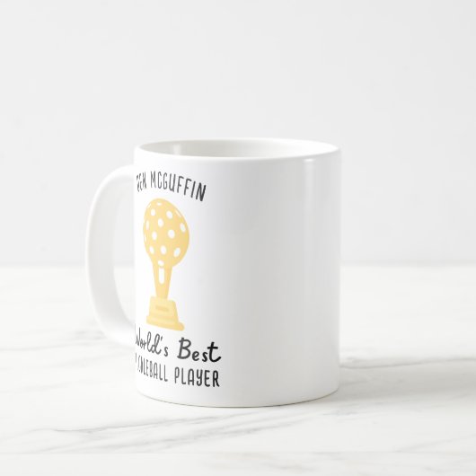 Das beste Pickleball-Geschenk der lustigen Welt, k Kaffeetasse (Vorderseite Links)