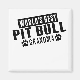 Das beste Pit Bull-Oma der Welt Magnet