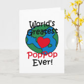 Das Beste PopPop-Herz der Welt Karte (Gelbe Blume)