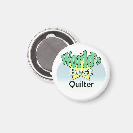 Das beste Quilter der Welt Magnet (Vorderseite/Rückseite)
