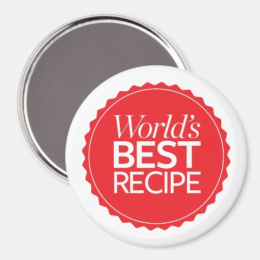 Das beste Rezept der Welt Magnet (Vorderseite/Rückseite)